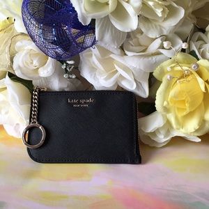 Kate Spade - medium 1-Zip card holder - Black